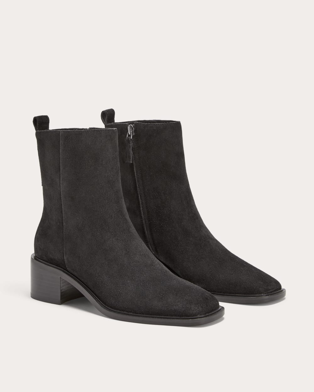 The City Boot in Black Suede — detail view