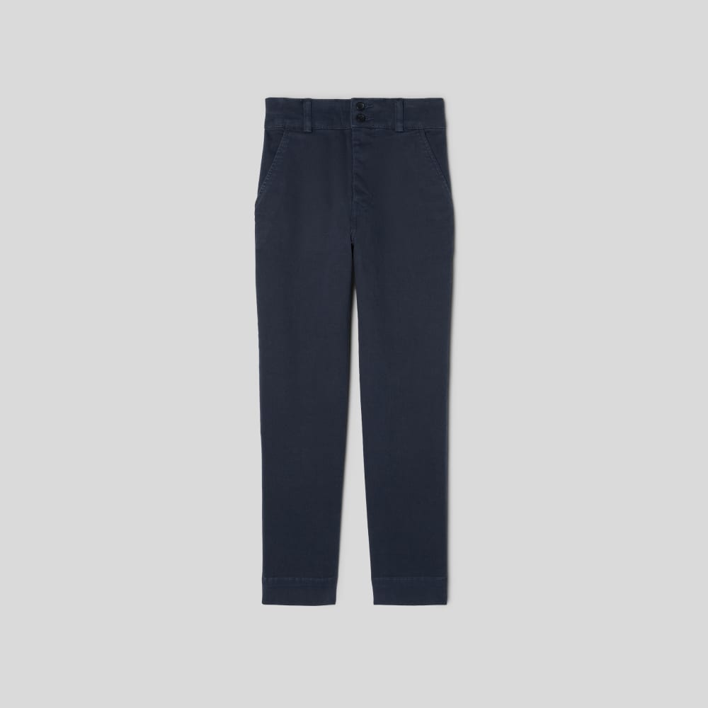 The Organic Straight-Leg Pant in Navy — alternate view