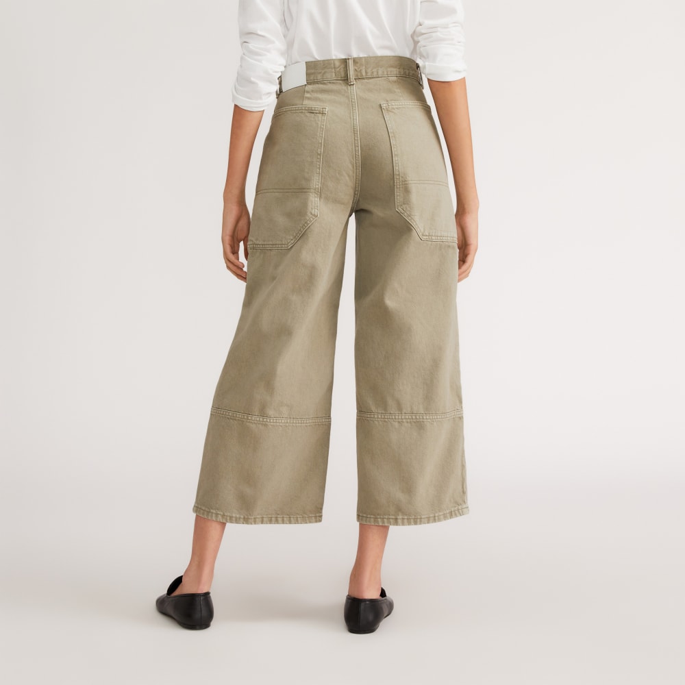 The Way-High® Gardener Cropped Jean in Moss — detail view
