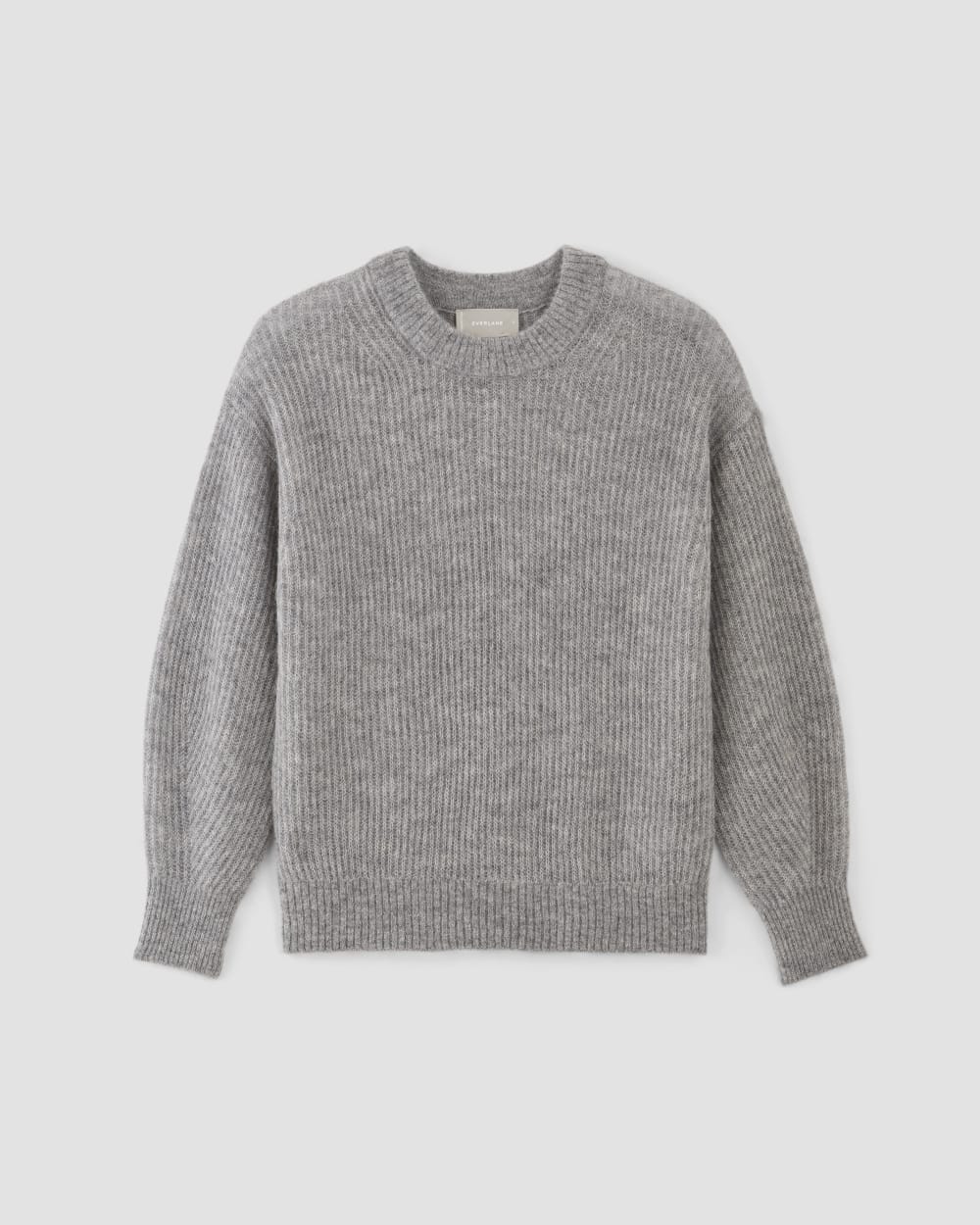 The Cocoon Crew in Alpaca in Heathered Stone — alternate view