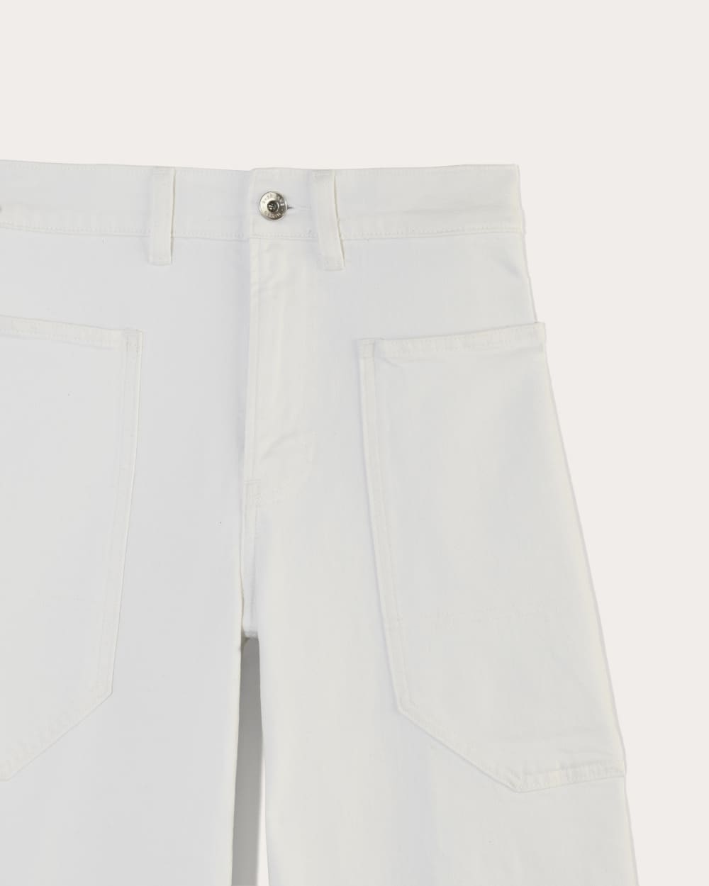 The Way-High® Gardener Cropped Jean in Ecru — detail view