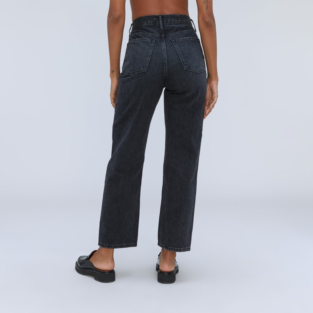 The Rigid Way-High® Jean in Worn-In Black — detail view