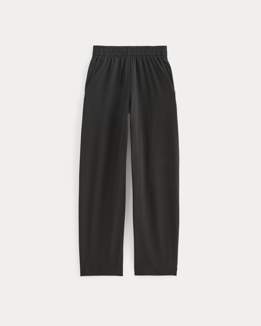 The Off-Duty Barrel Pant in Black — alternate view