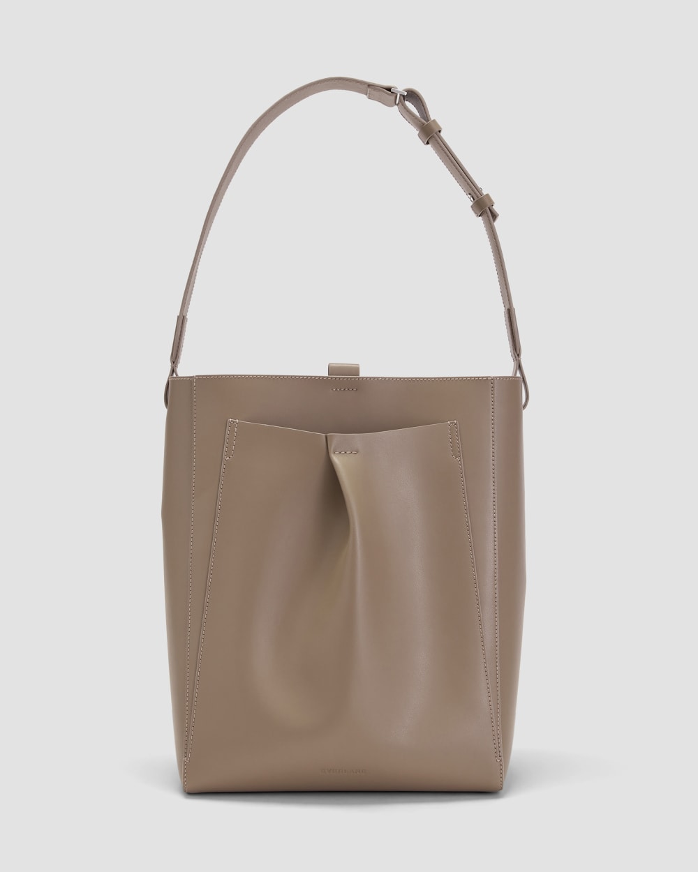 The Studio Bag in Porcini Taupe — front view