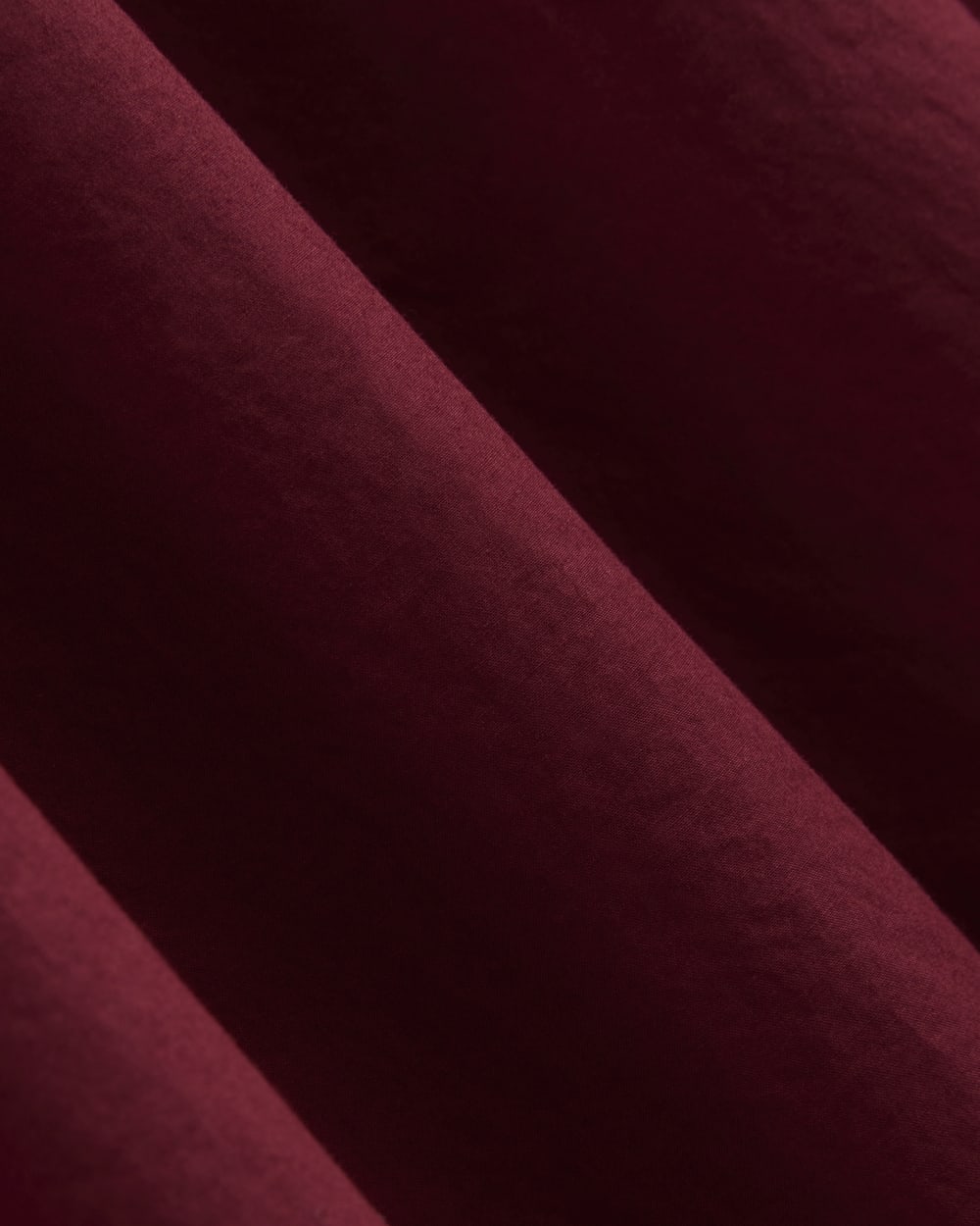 Halter Dress in Ultrasoft Cotton in Pomegranate — detail view