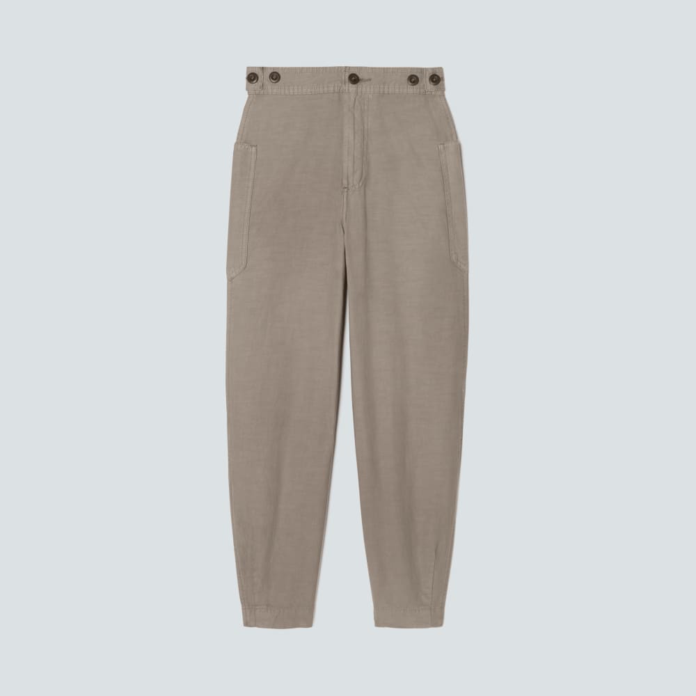 The Fatigue Barrel Pant in Clay — front view