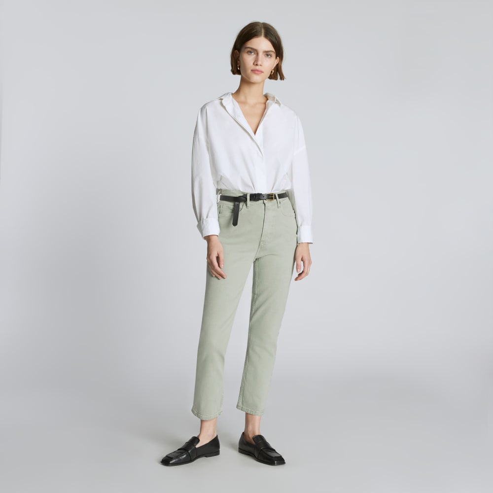 The Original Cheeky® Jean in Aqua Grey — detail view