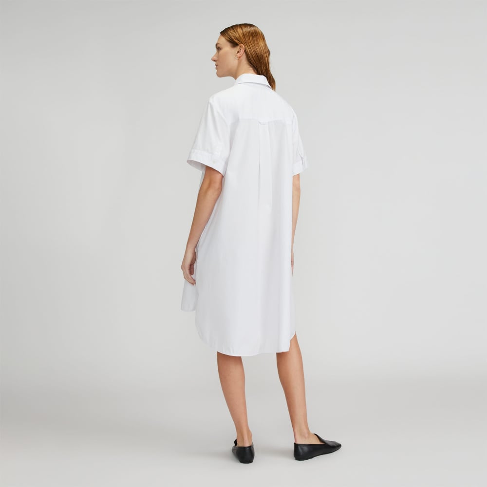 The Daytripper Dress in White — detail view