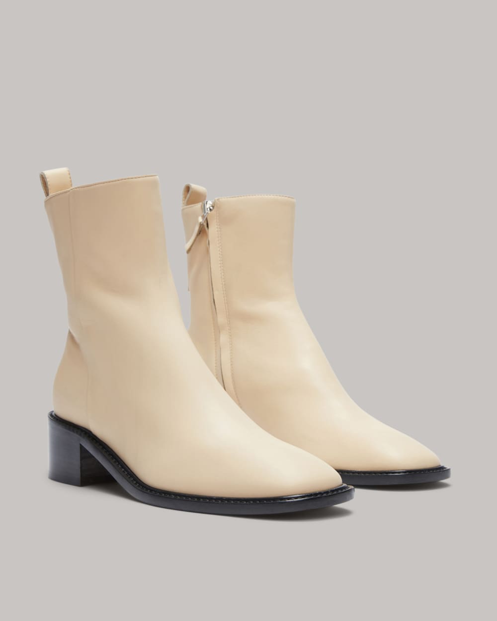 The City Boot in Cream — detail view