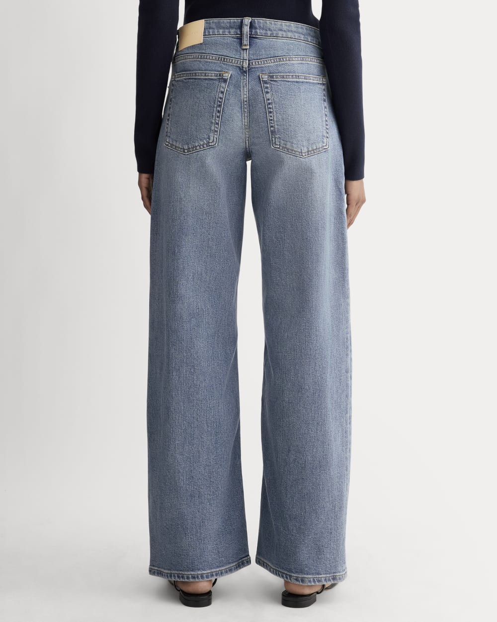 The Mid-Way Jean in Vintage Blue — detail view