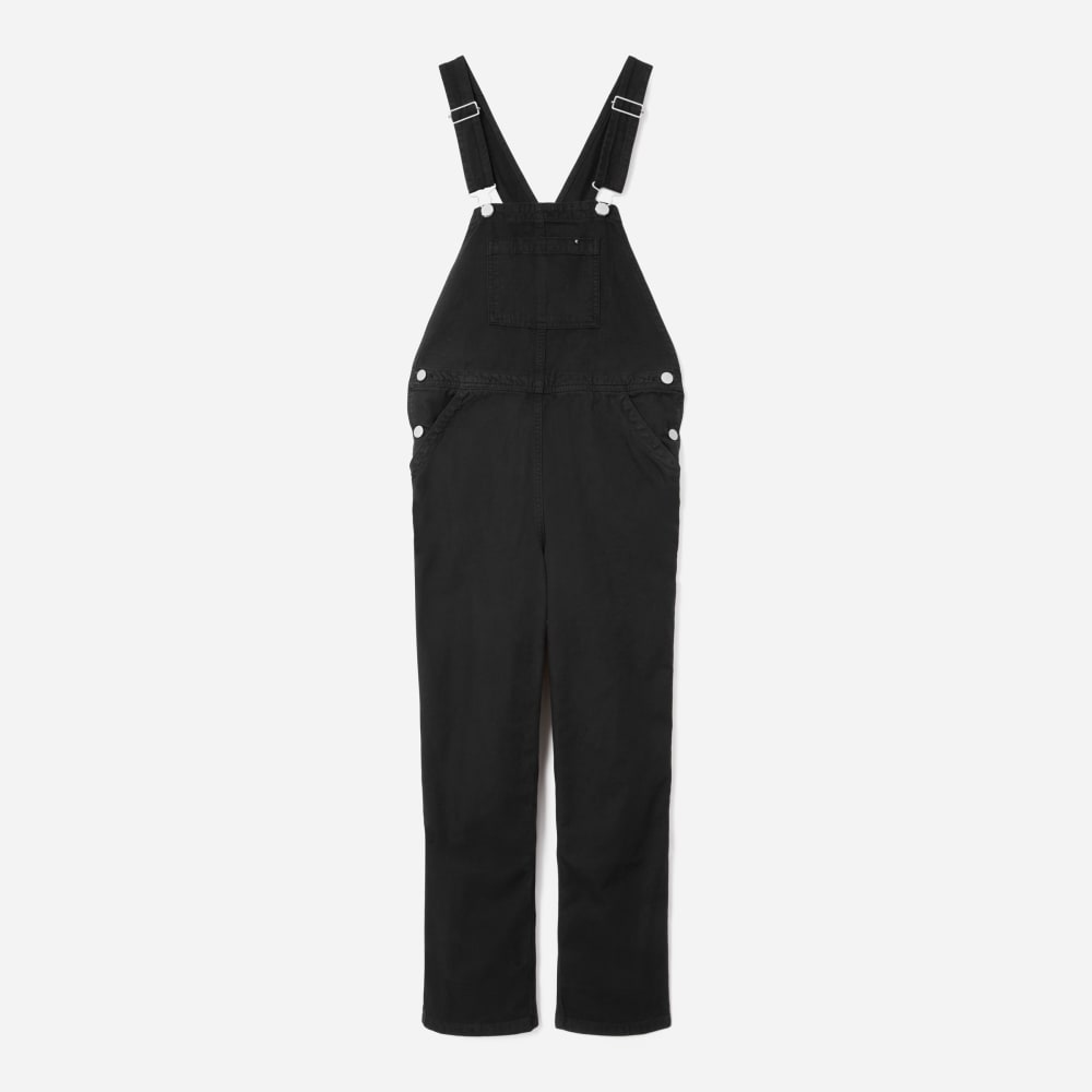The Canvas Overalls in Black — front view