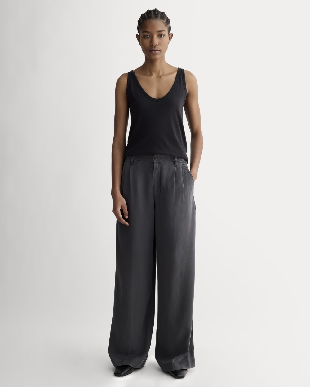 The Air Cami in Black — detail view