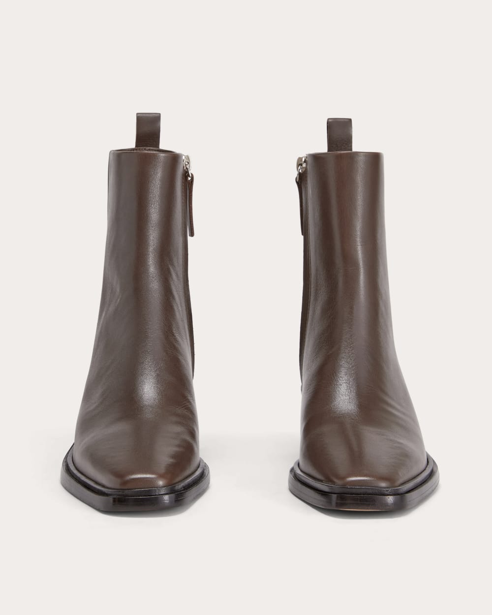 The Havana Boot in Deep Brown — detail view