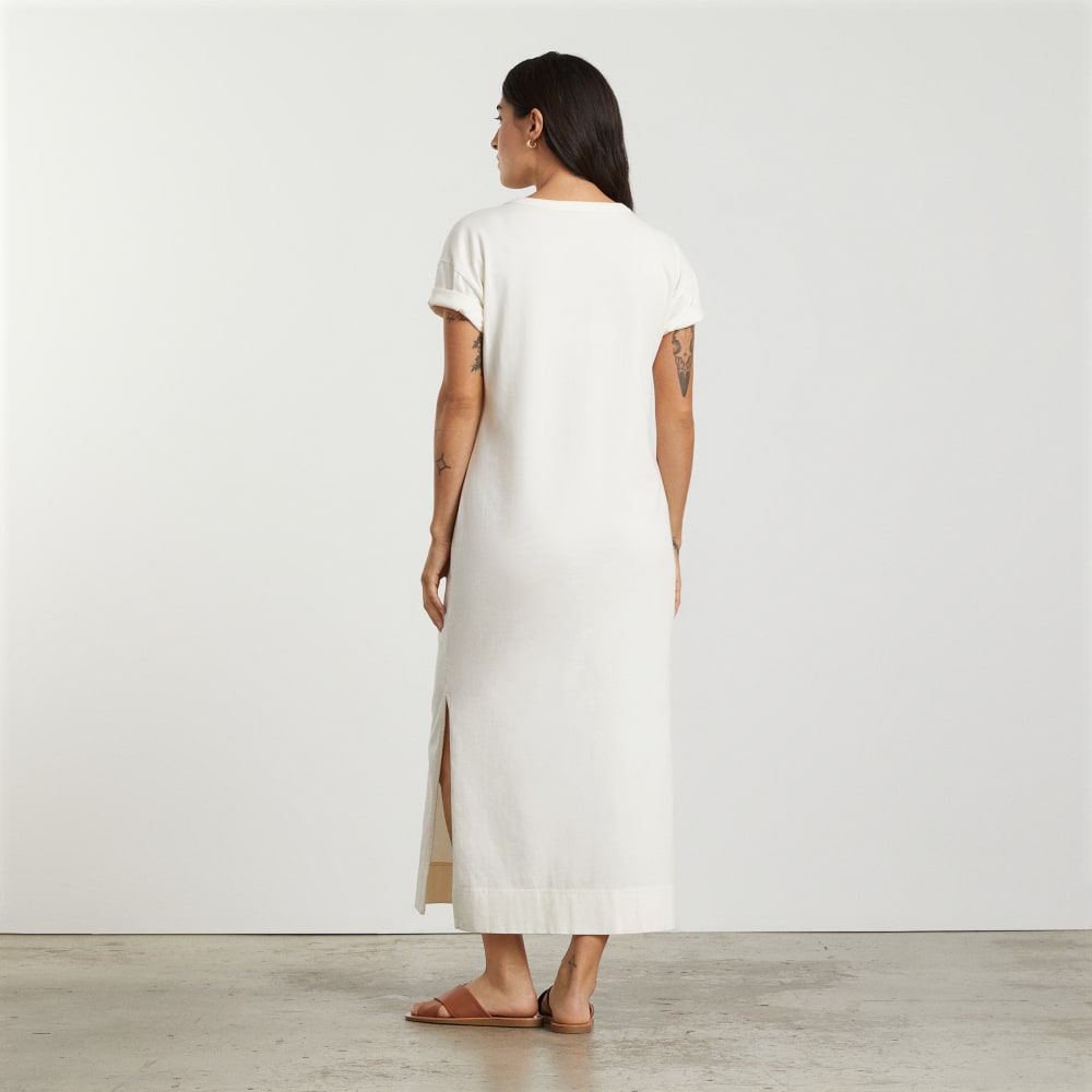 The Organic Weekend Maxi Dress in Canvas — detail view