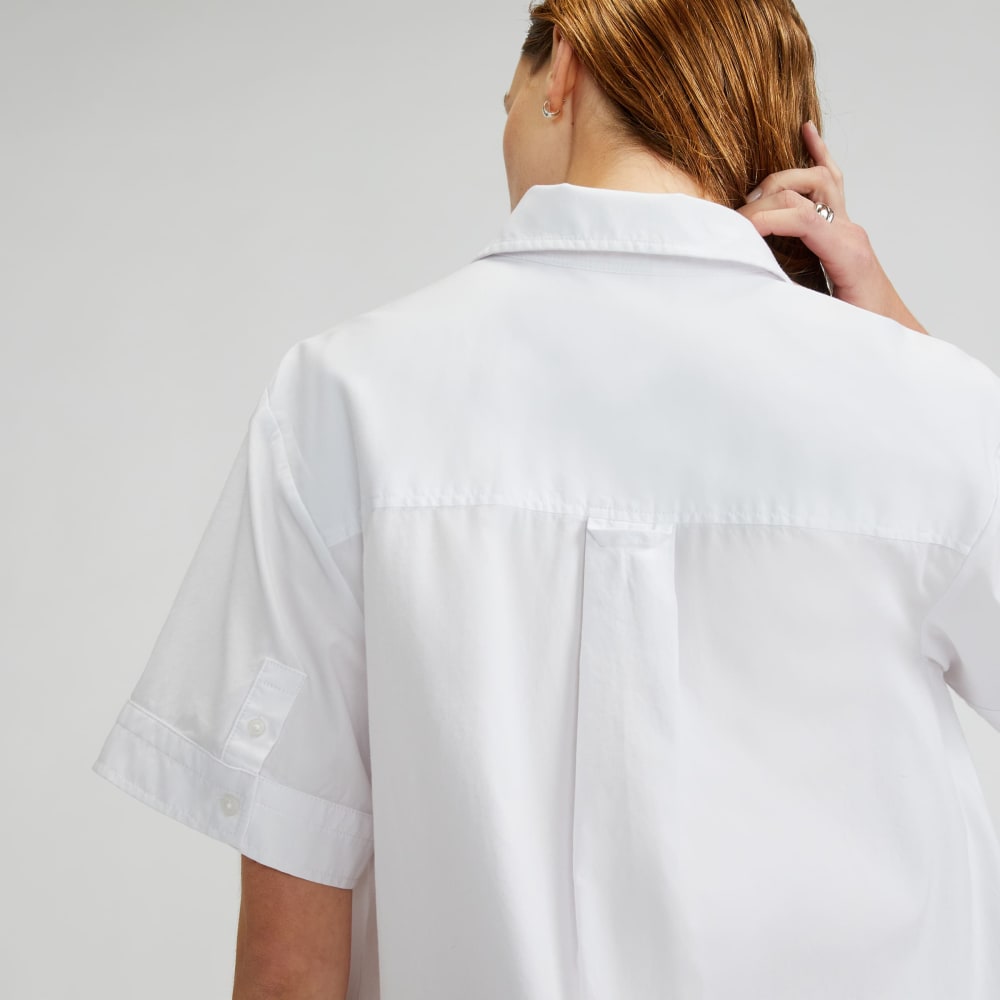 The Daytripper Dress in White — detail view