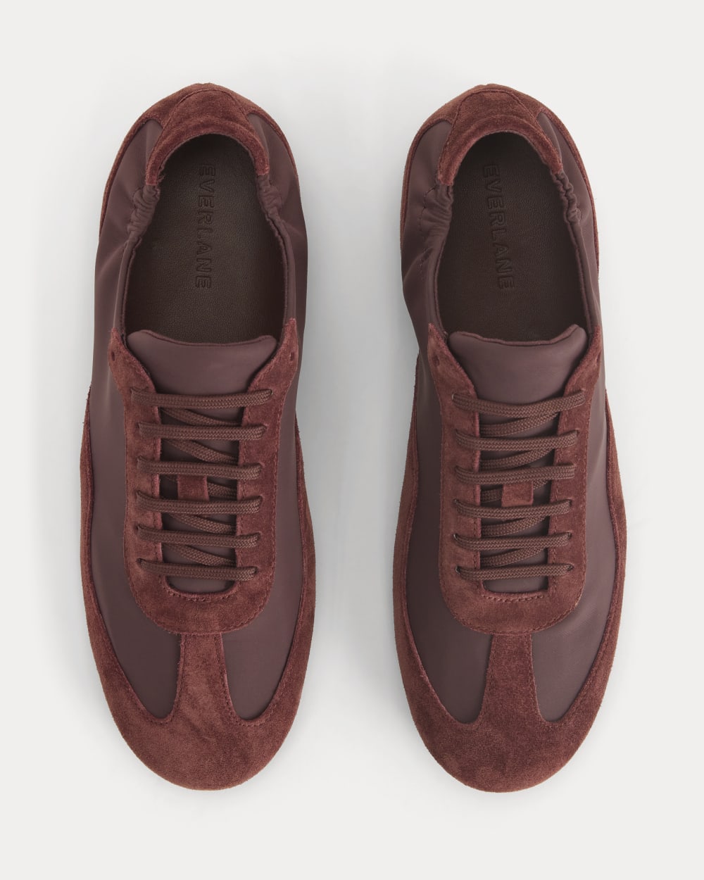 Ballet Sneaker in Burgundy — detail view