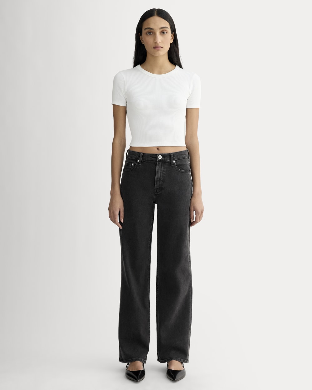 The ’90s Forever Jean in Washed Black — front view
