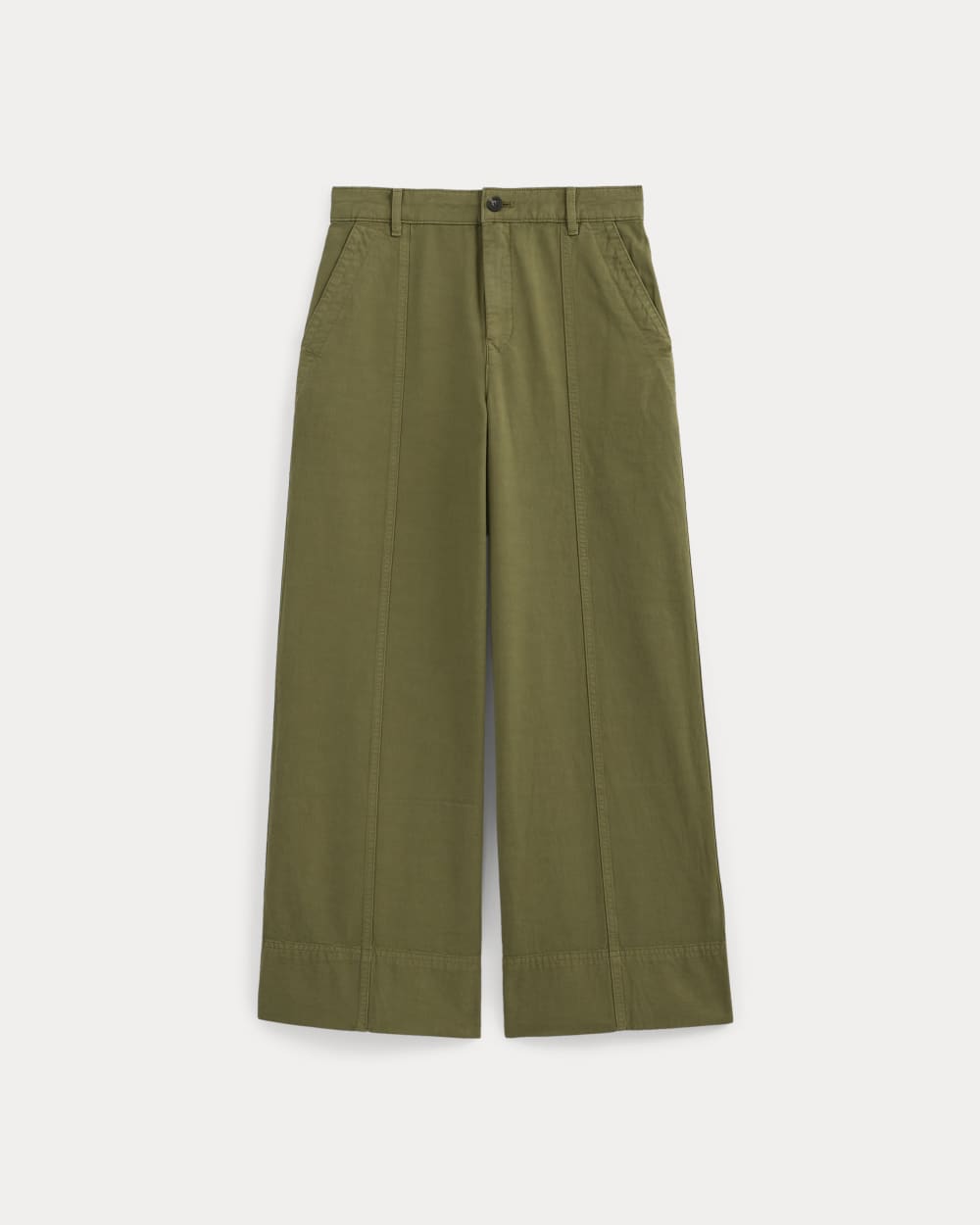 Seamed Wide-Leg Pant in Mayfly — alternate view