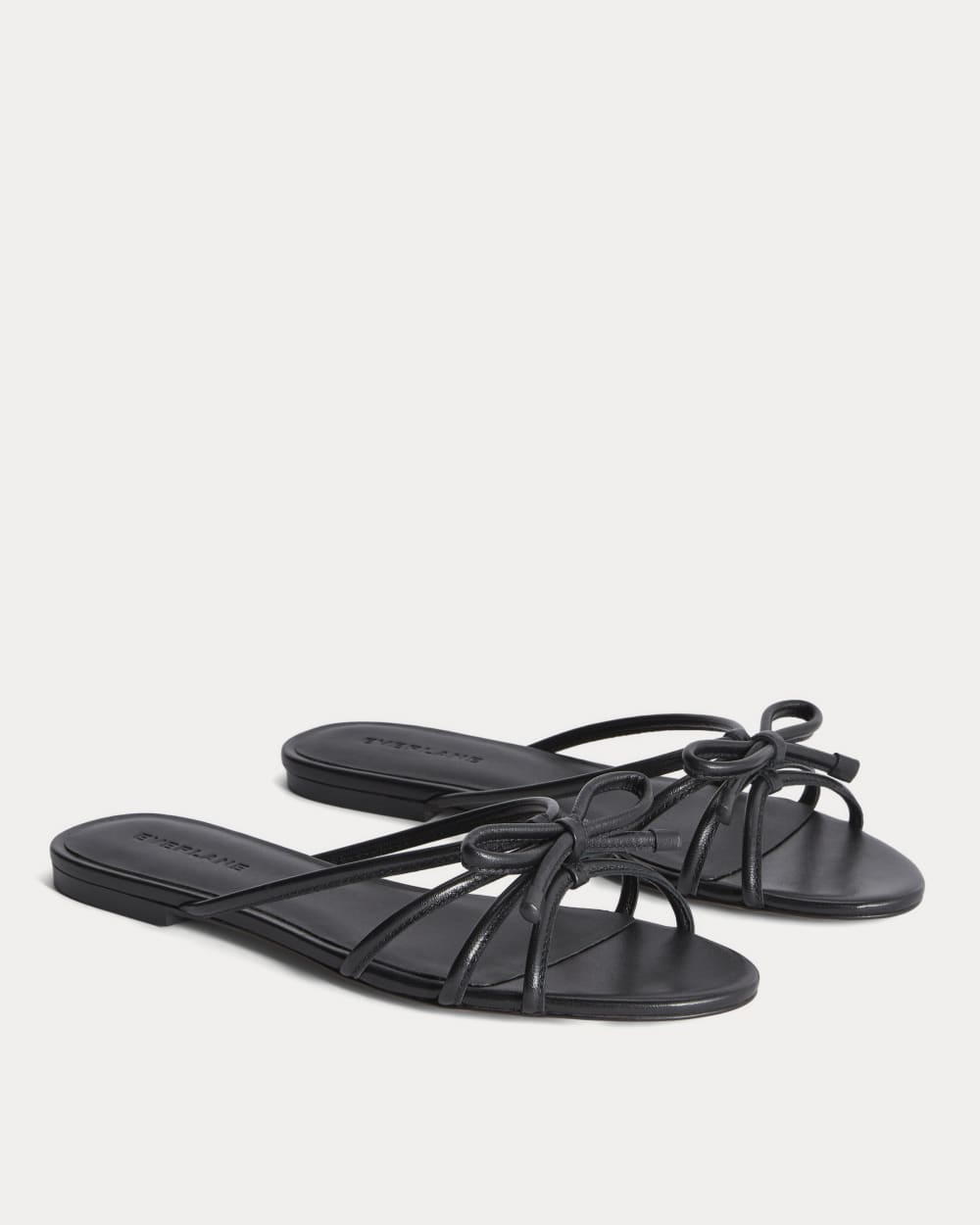 The Bow Sandal in Black — detail view