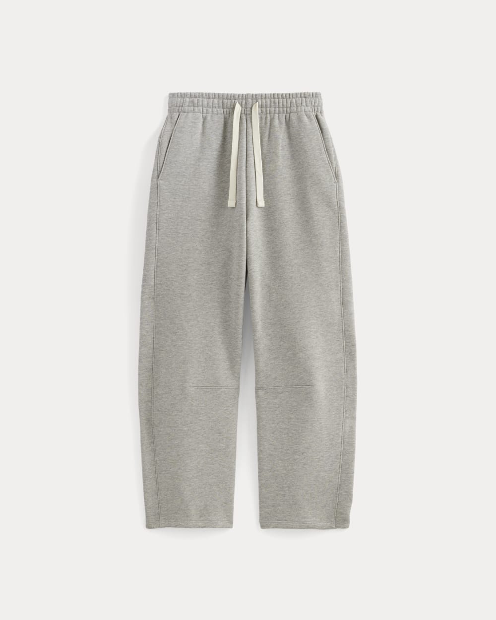 Luxe Fleece Barrel Sweatpant in Heathered Grey — alternate view