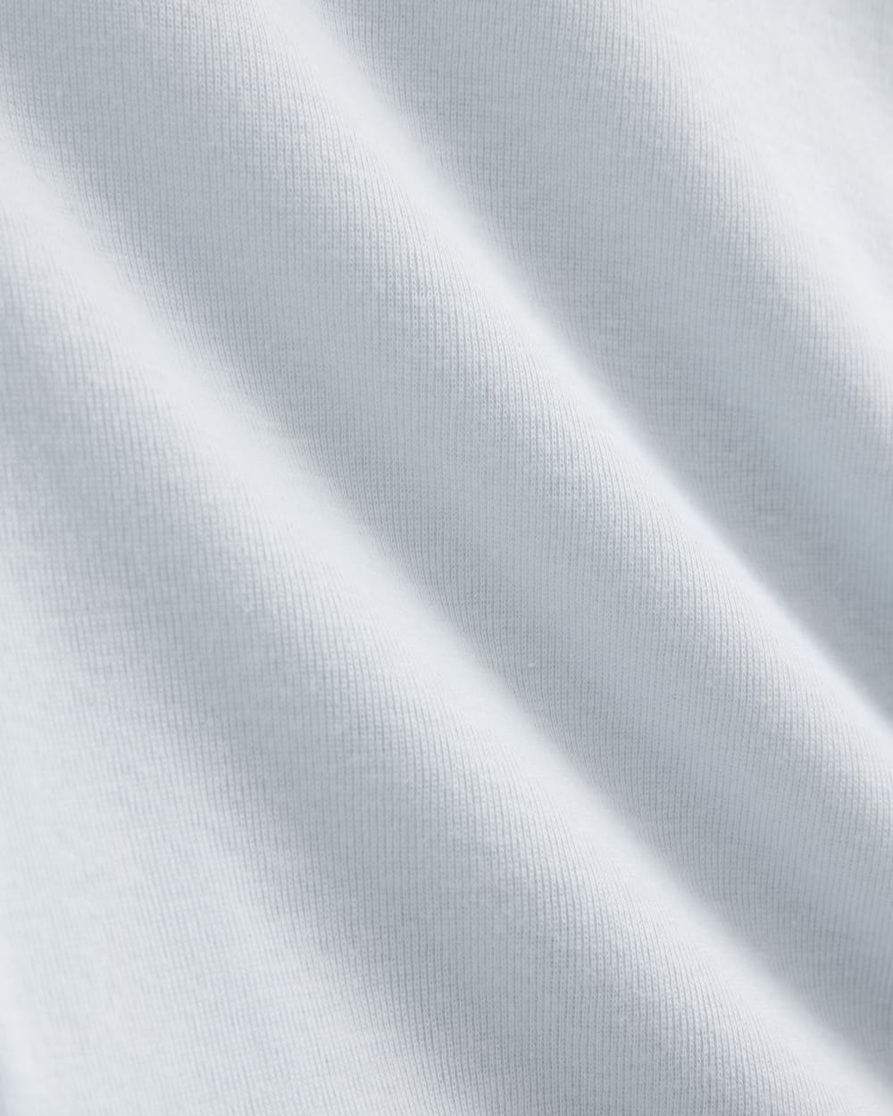 Tissue Short-Sleeve Crew in Skywriting — detail view