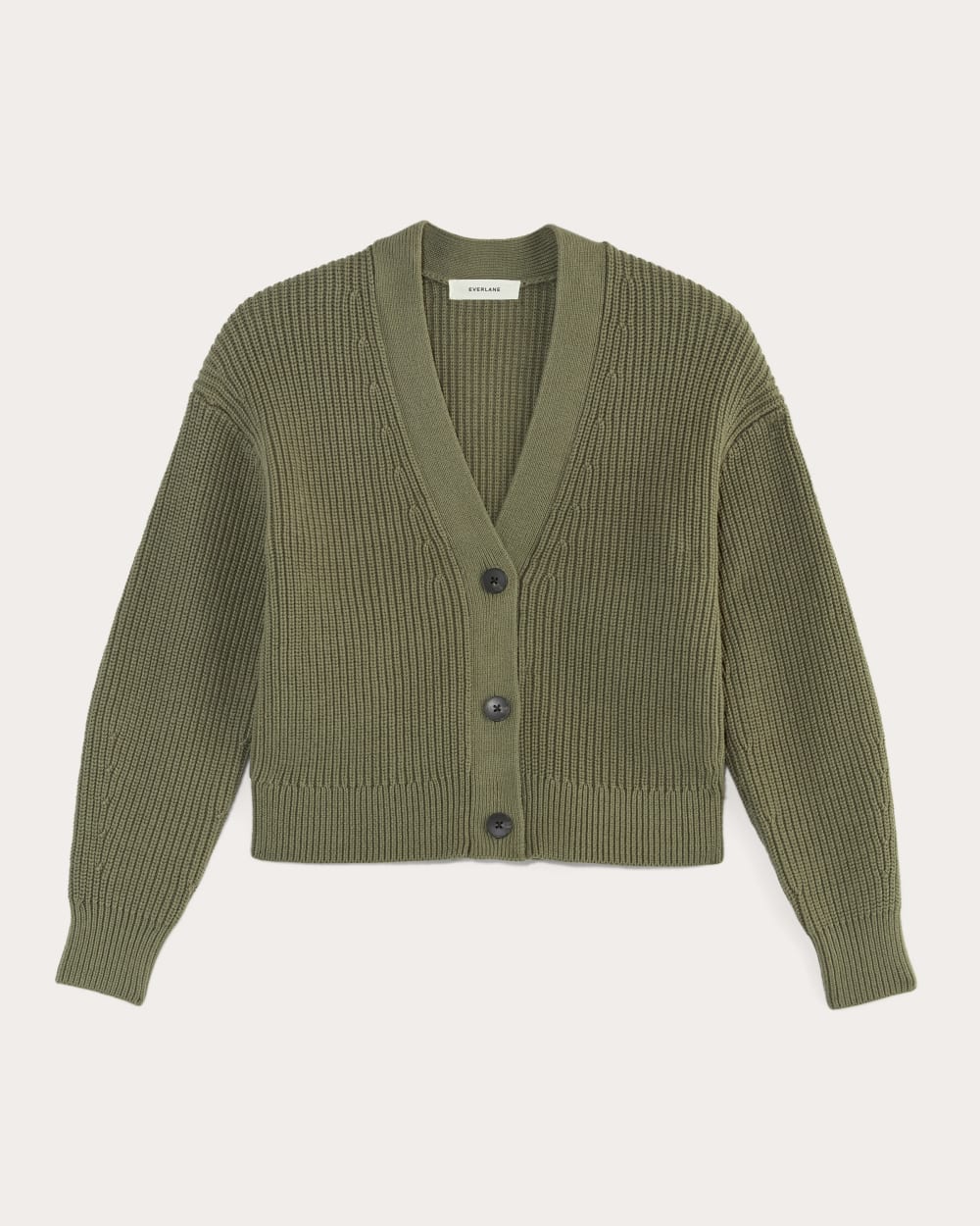The Boxy Cardigan in Everyday Cotton in Kalamata — alternate view
