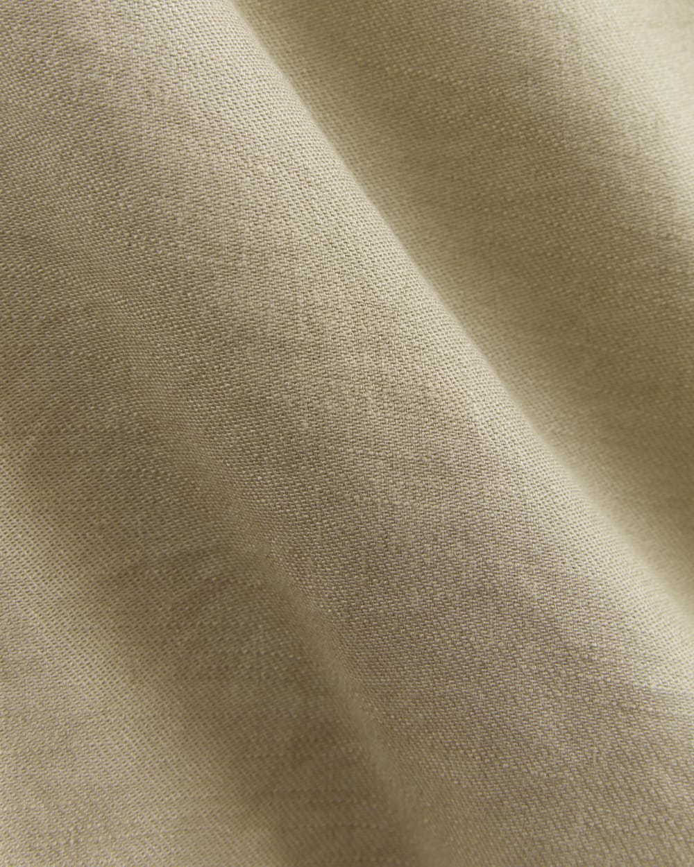 The Oversized Blazer in Stretch Linen in Trench Coat Khaki — detail view