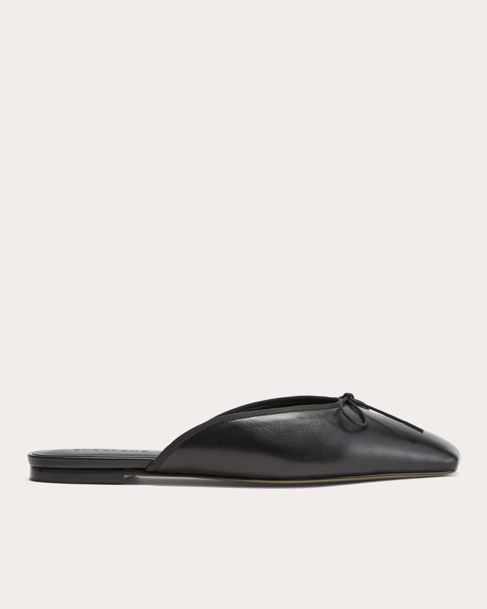 The Ballet Mule in Black — front view
