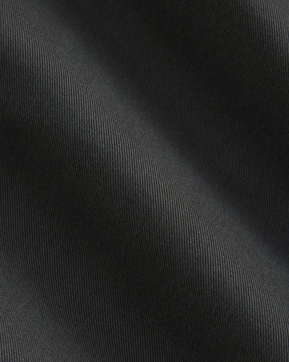 Cotton Twill Chino in Black — detail view