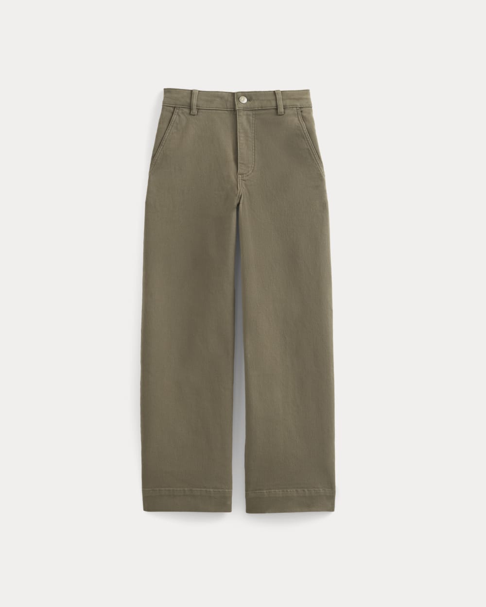 The Utility Wide-Leg Pant in Taupe — alternate view