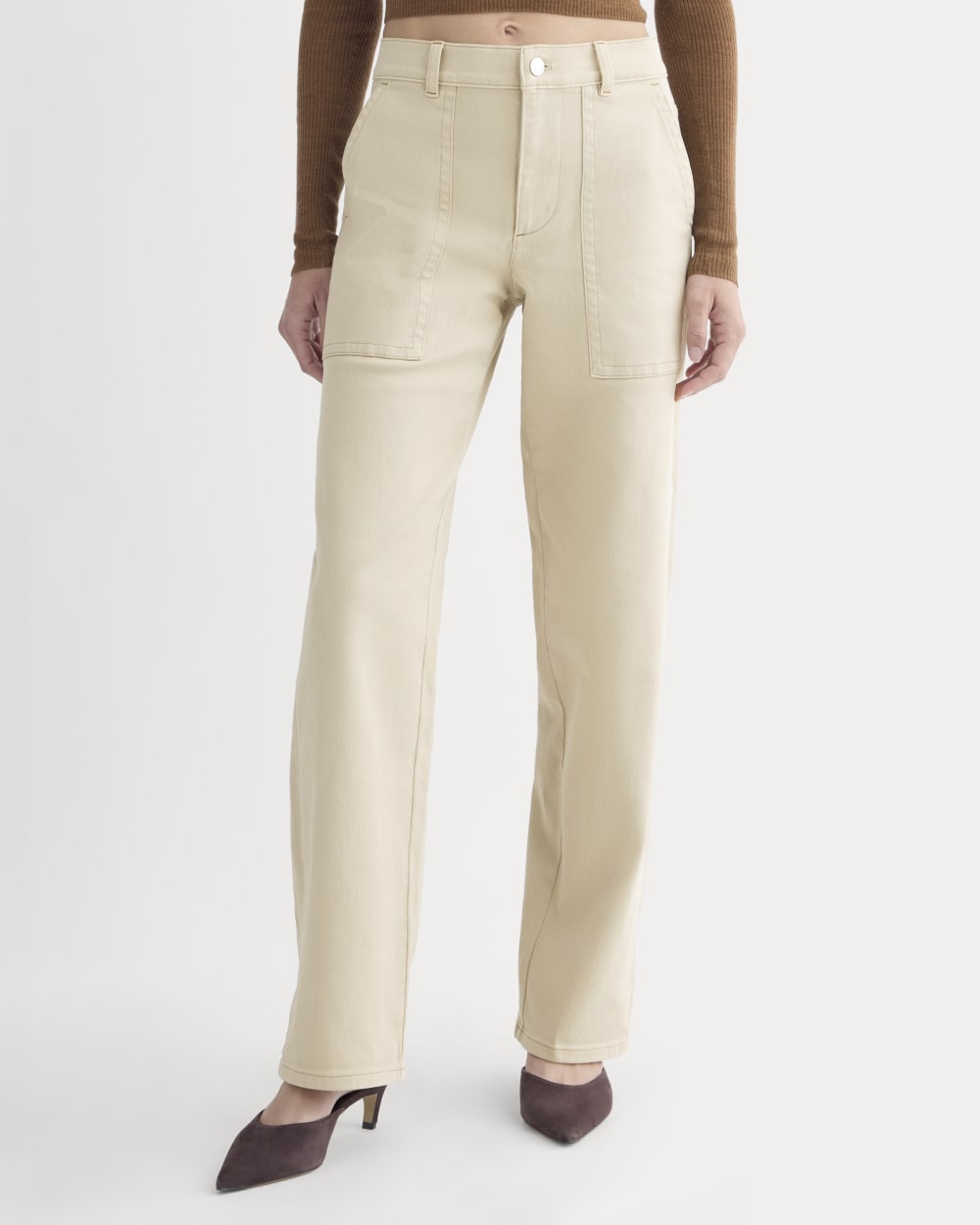 Utility Column Pant in Peyote — detail view