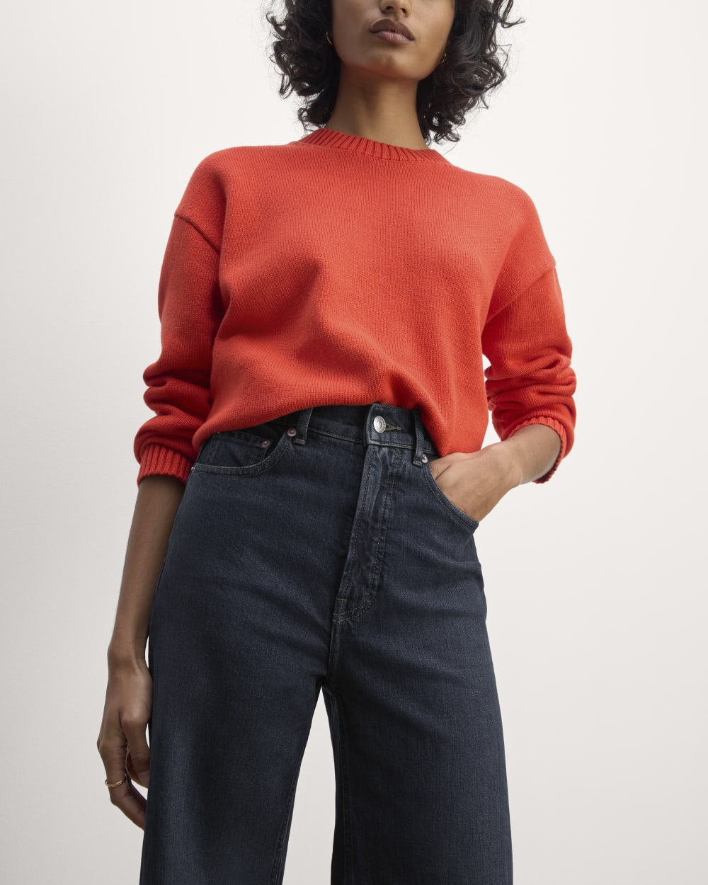 The Way-High® Sailor Jean in Dark Indigo — detail view