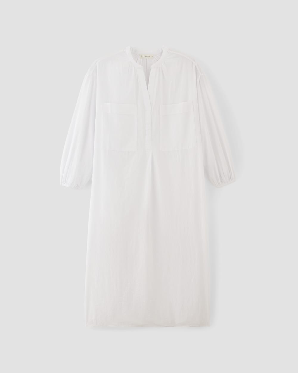 The Gauze Caftan Dress in White — alternate view