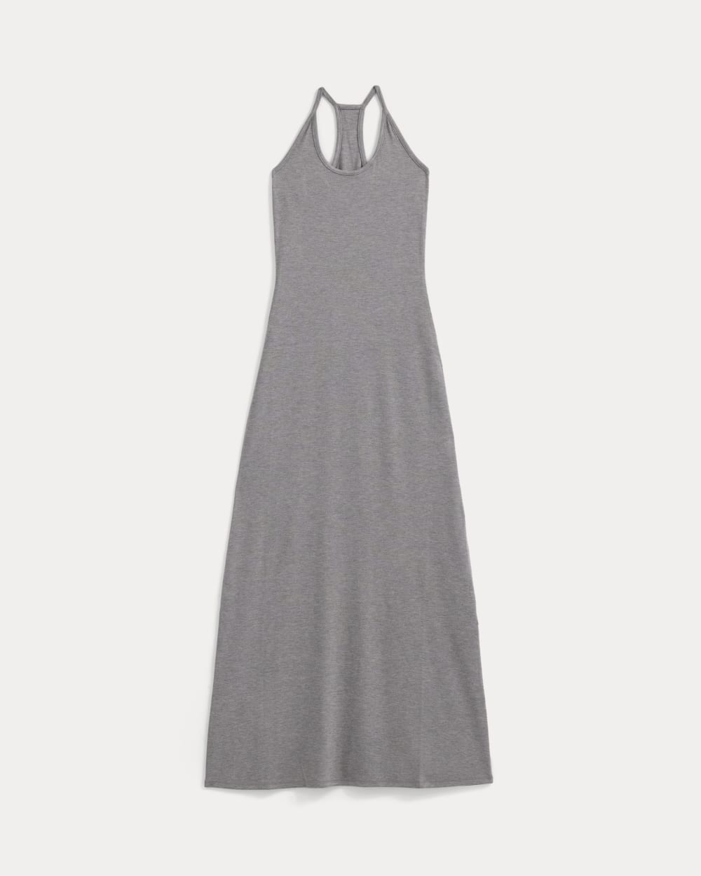 Racerback Maxi Knit Dress in Mid Heather Grey — alternate view