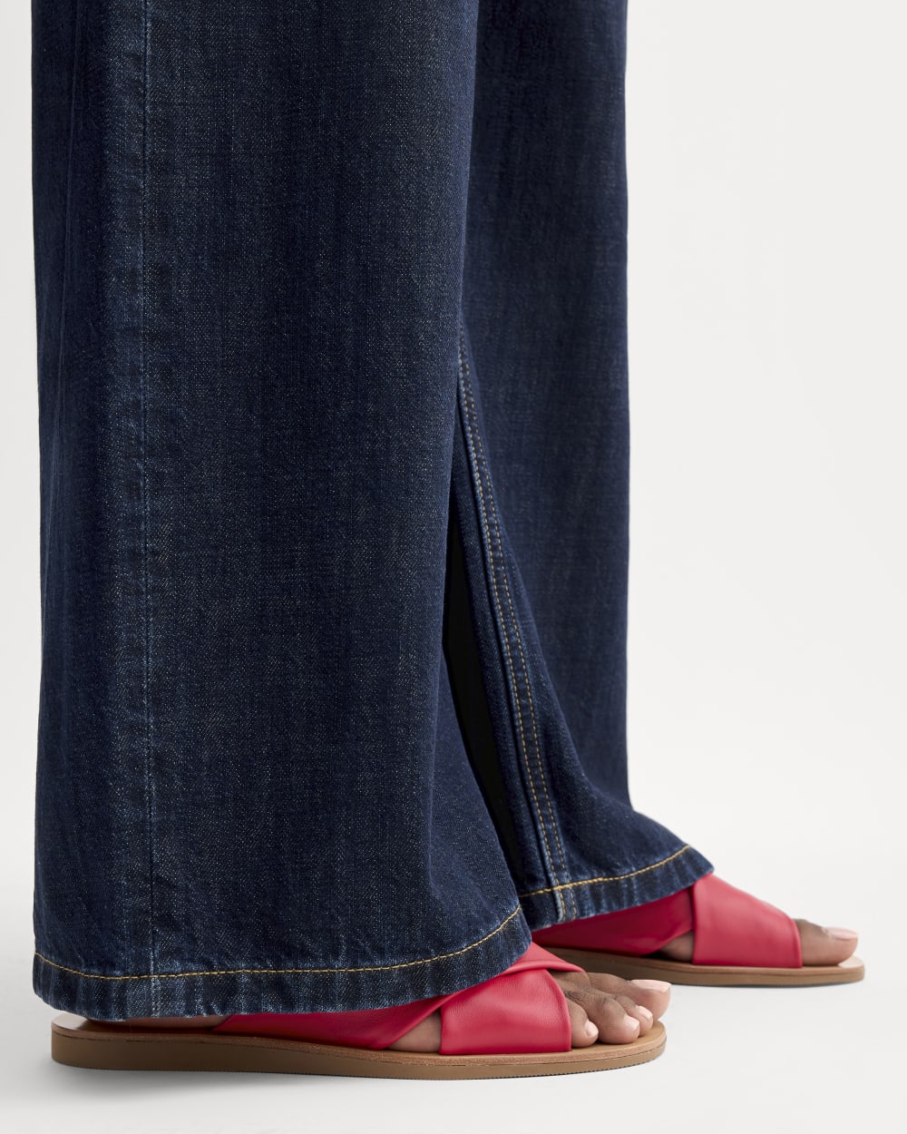 The Day Crossover Sandal in Classic Red — detail view