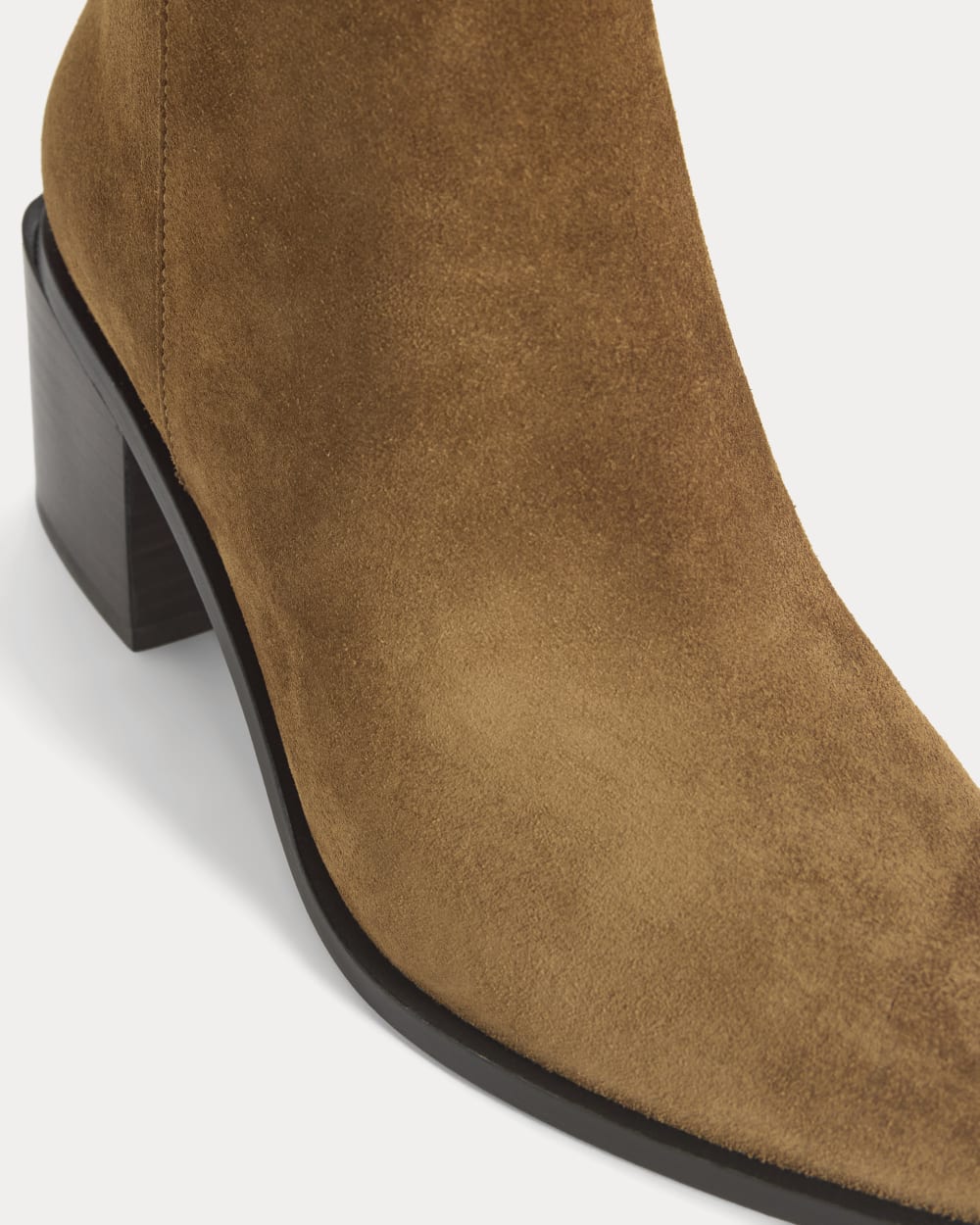 Studio Block Heel Boot in Russet — detail view