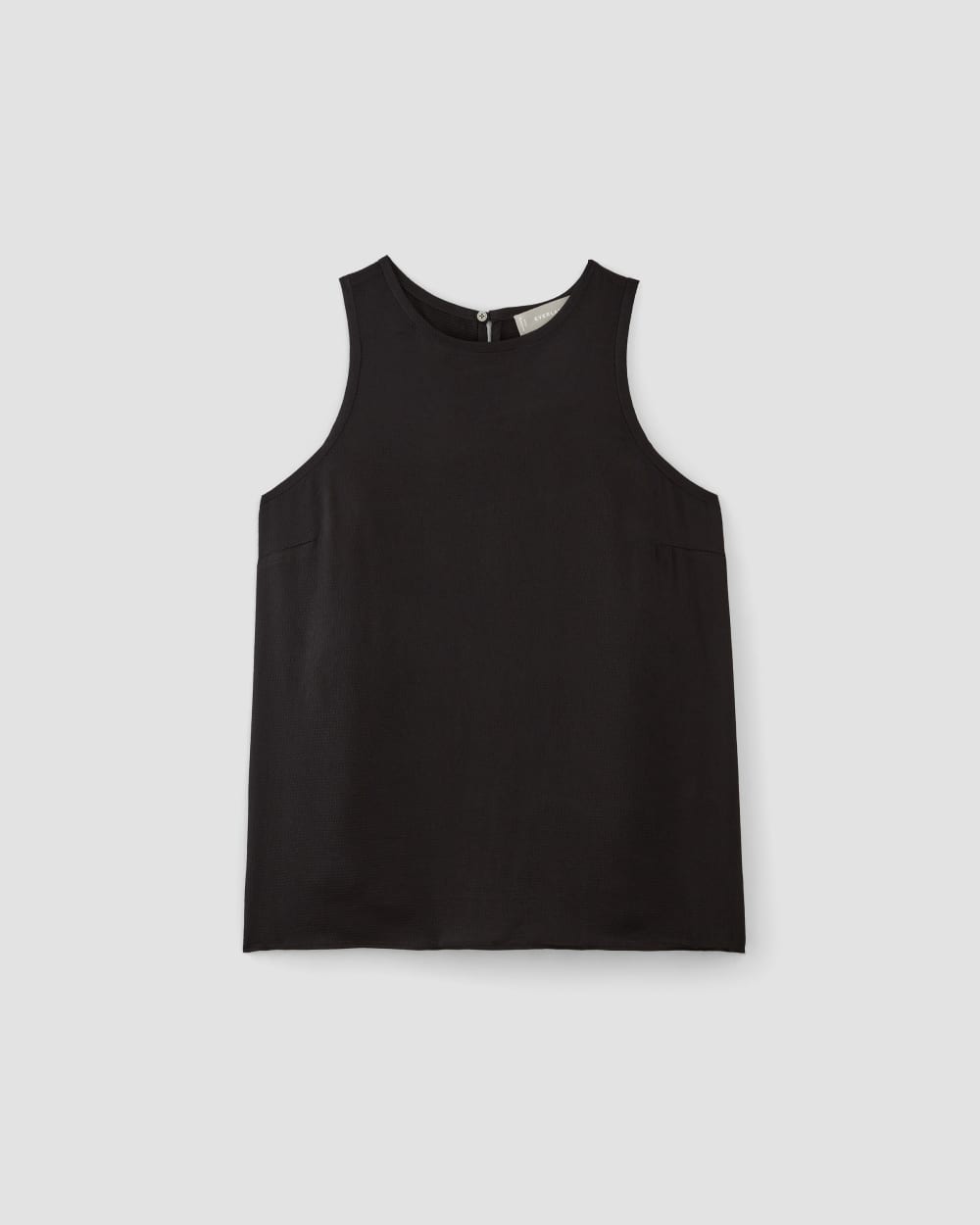 The Satin Racerback Top in Black — alternate view