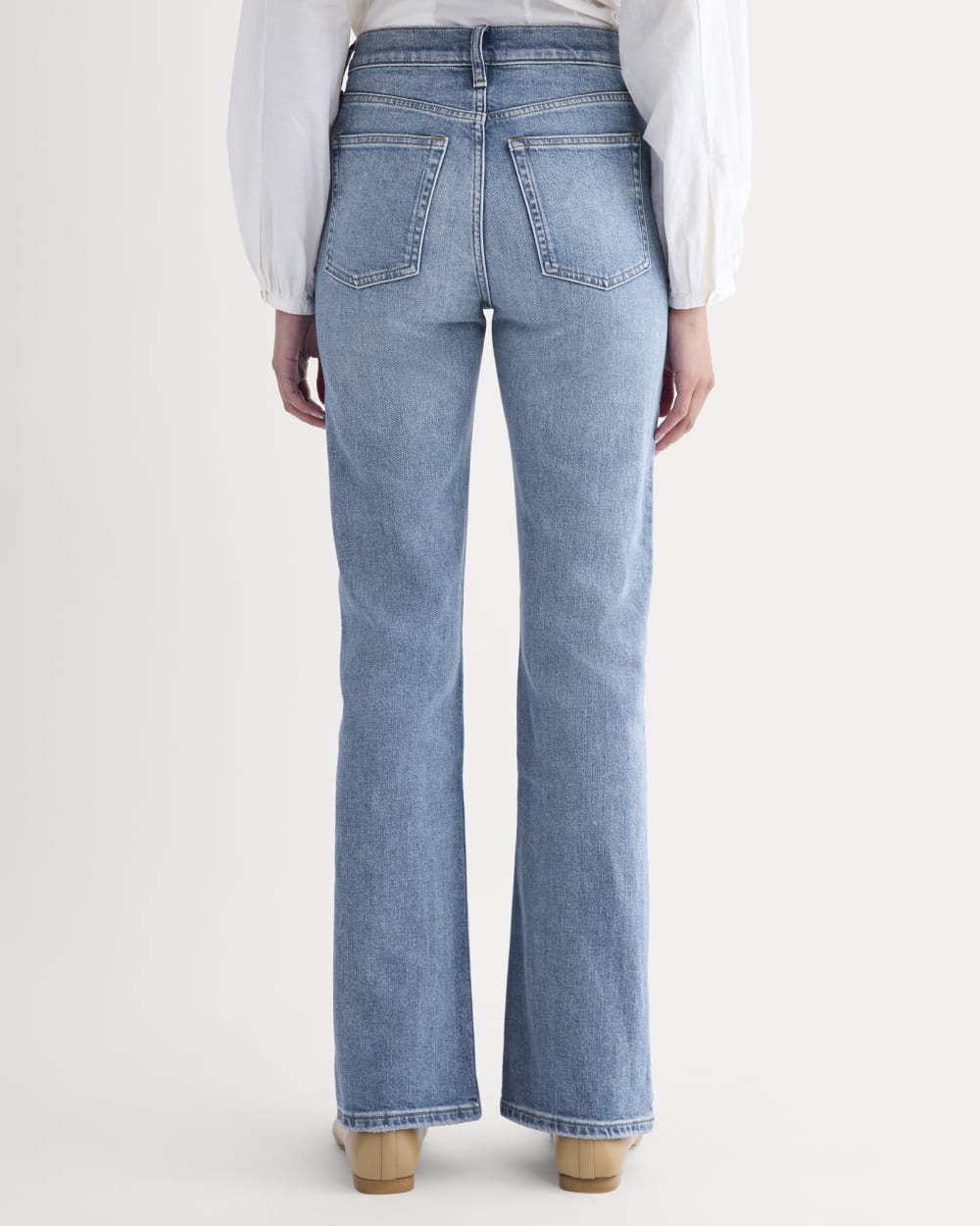 High-Rise Slim Bootcut Jean in Tungsten Bright — detail view