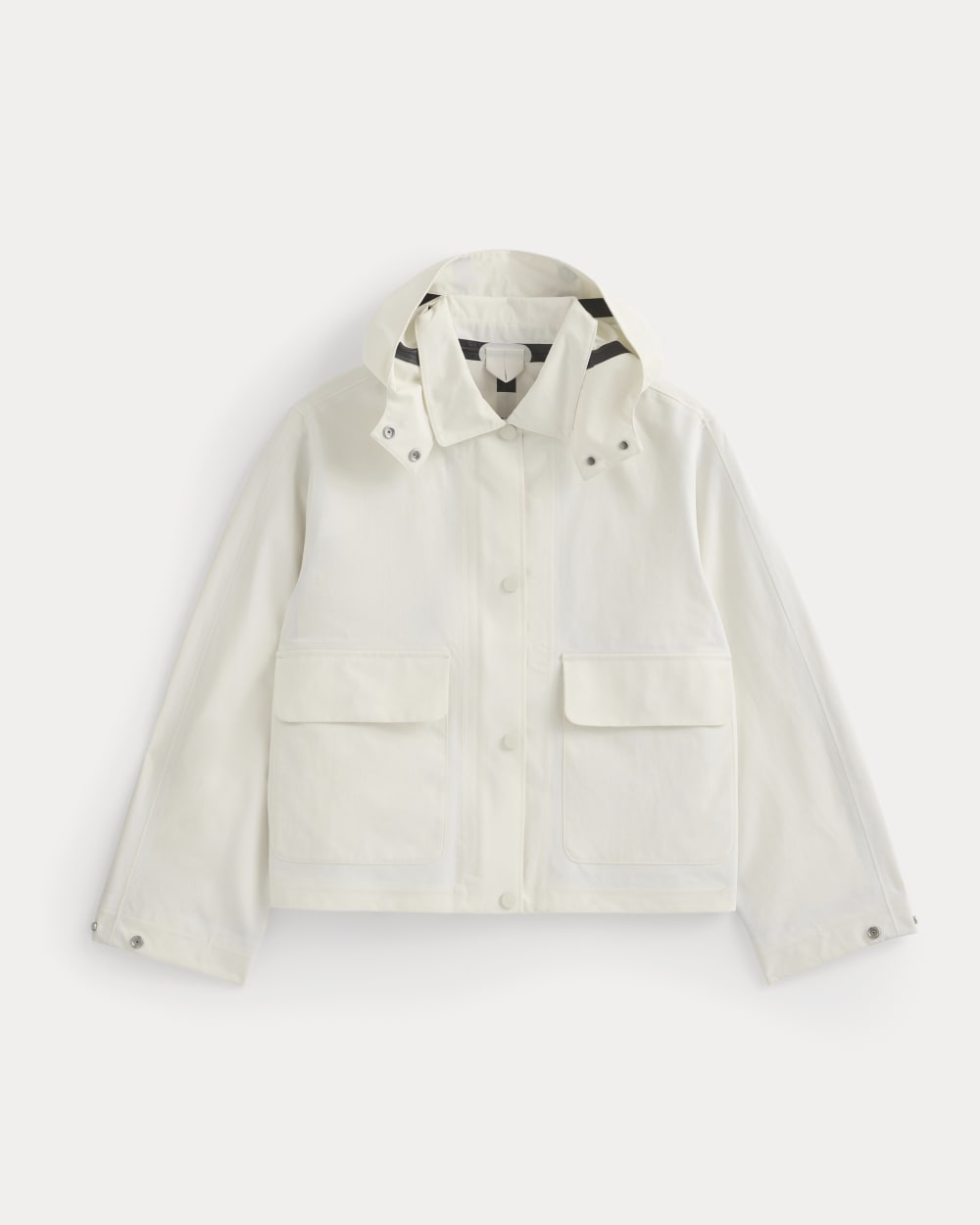 Re:Cycled Nylon Barrel Jacket in Bone — alternate view
