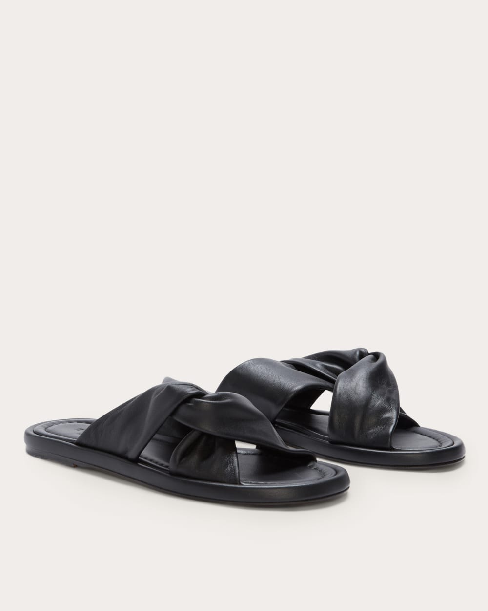 The Day Twist Sandal in Black — front view