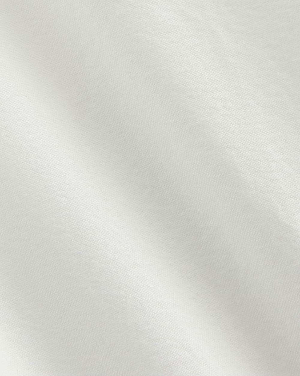 The Oxford Short-Sleeve Shirt Dress in White — detail view