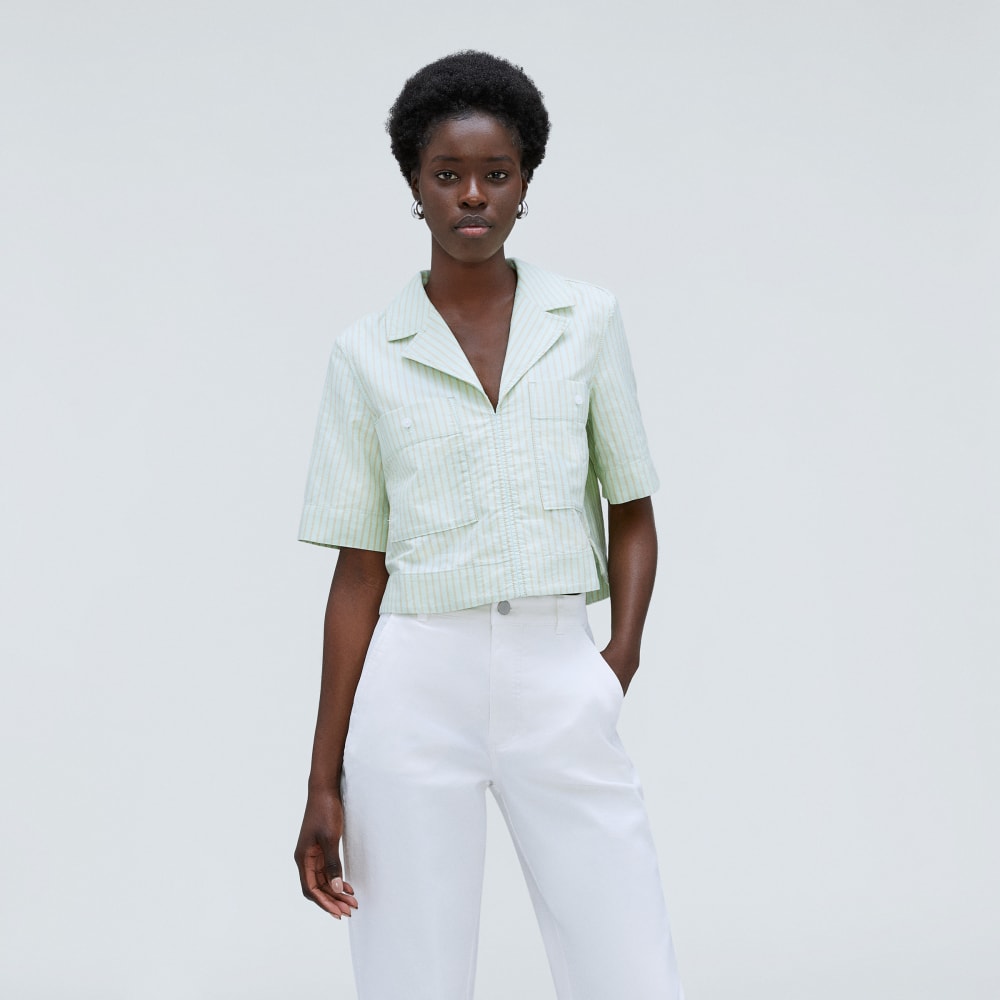 The Oxford Popover in Apricot Tan / Spray — alternate view