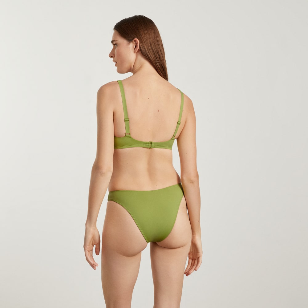 The Thigh-High Bikini Bottom in Pepper — detail view