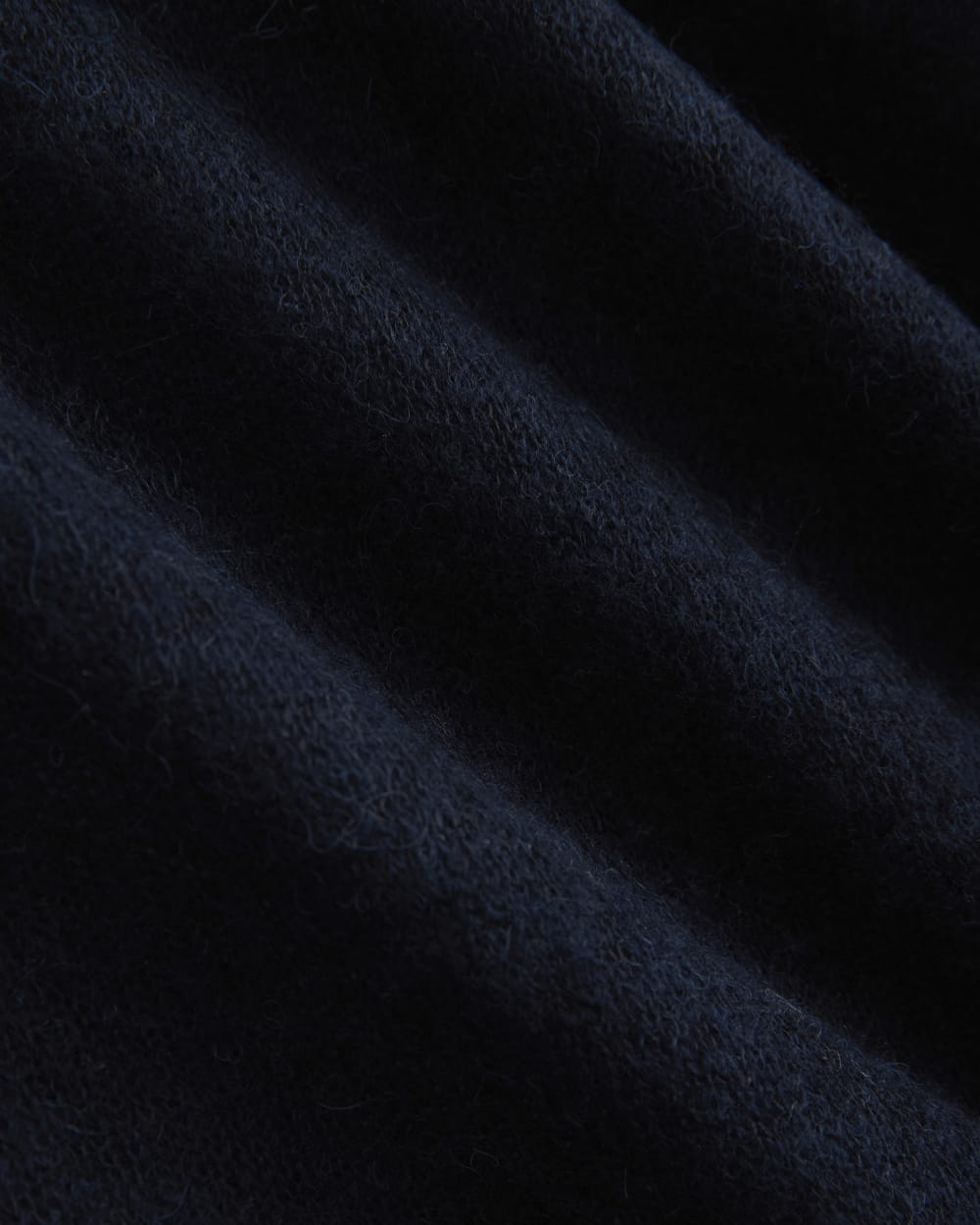 The Air Alpaca™ Relaxed Crew Top in Navy — detail view