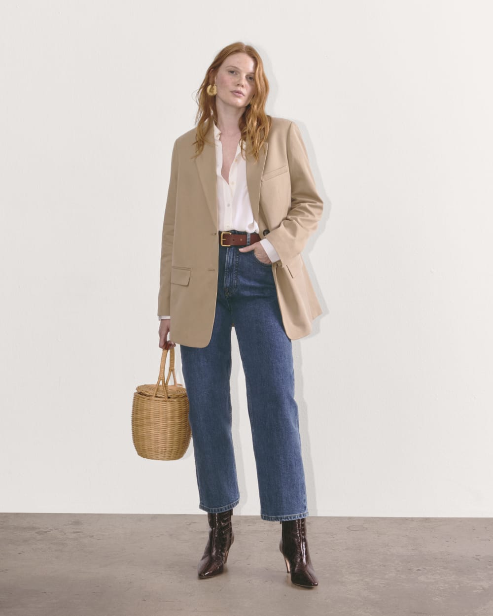 The Way-High® Hourglass Jean in Vintage Indigo — front view