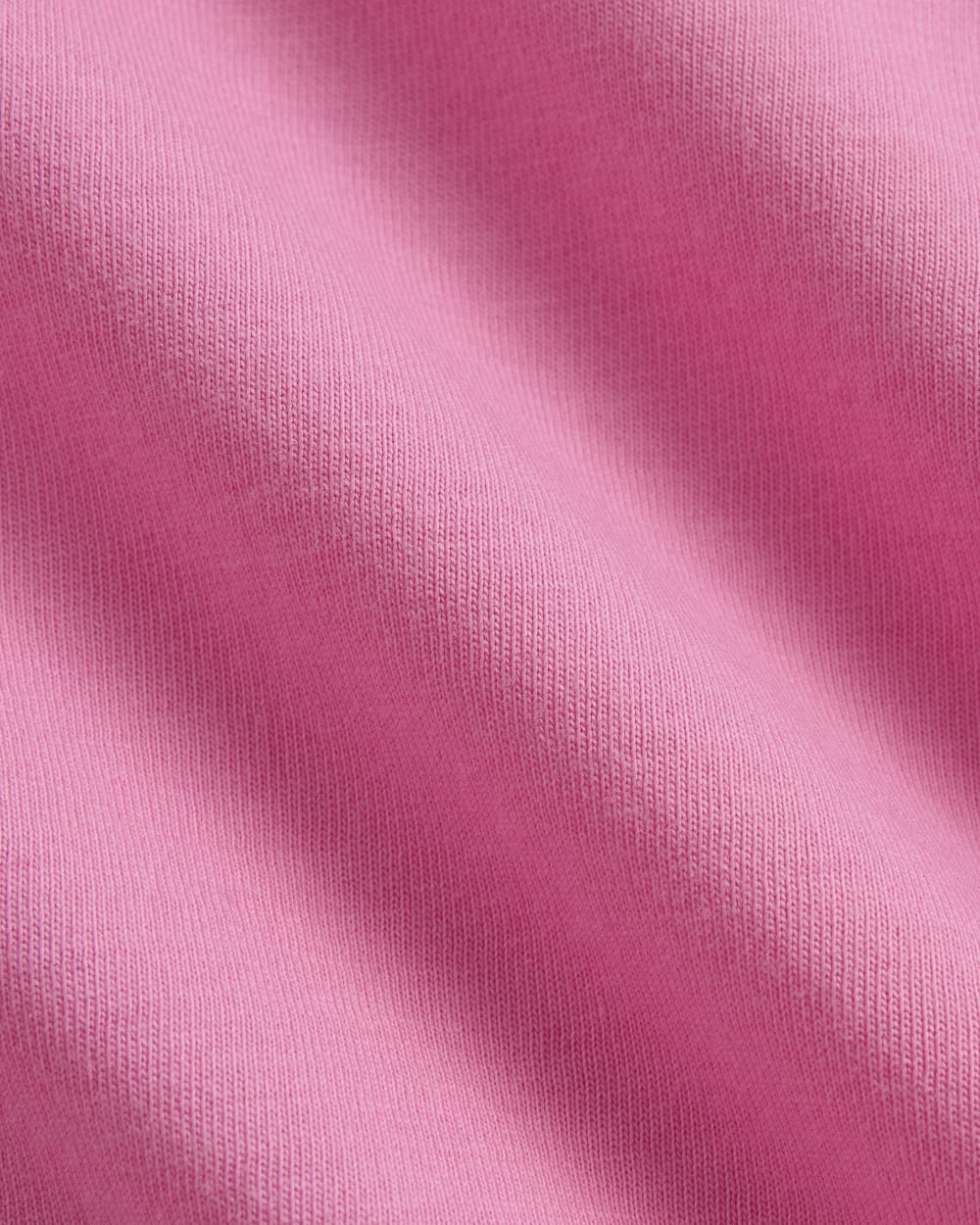 The Box-Cut Tee in Essential Cotton in Deep Pink — detail view