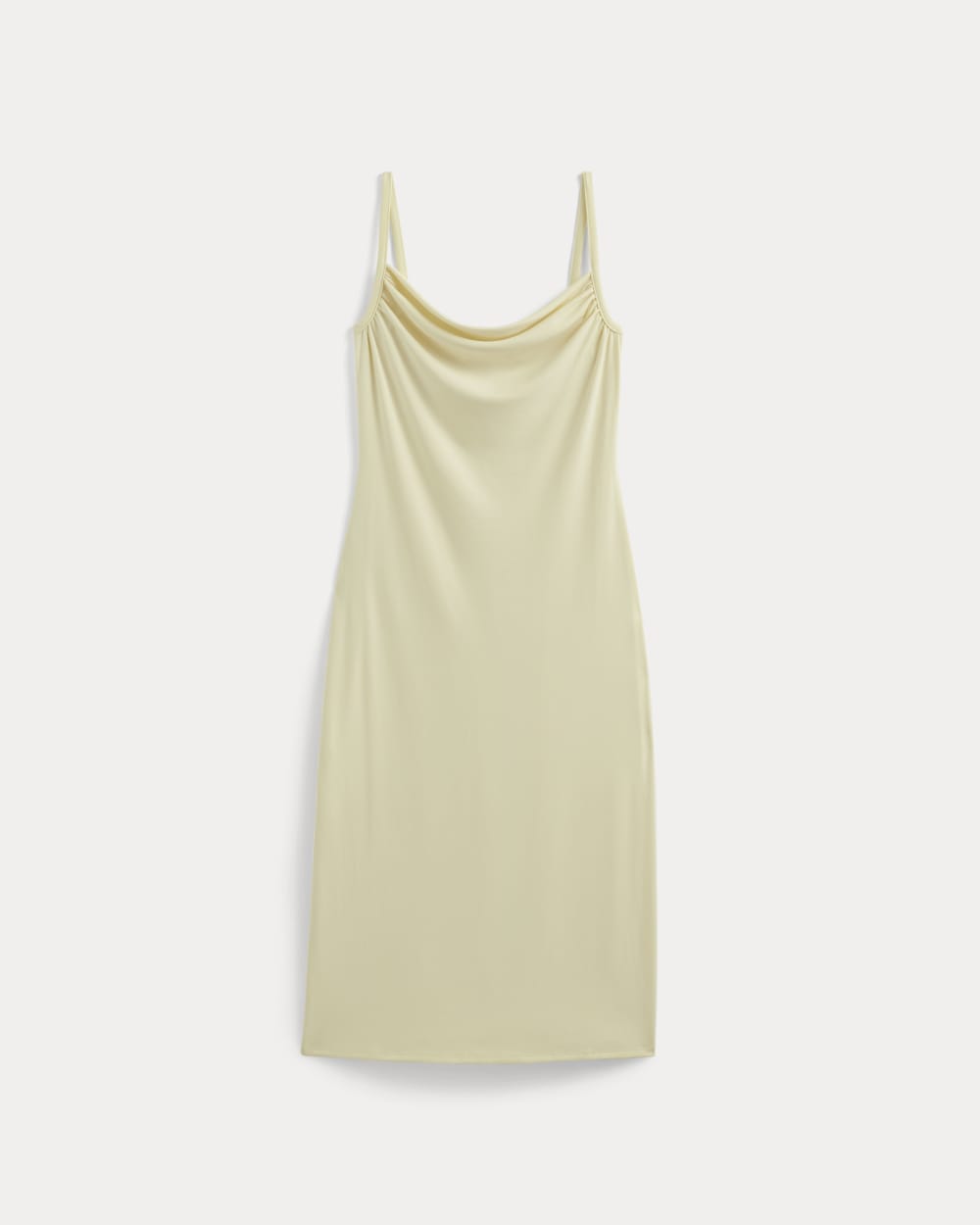 The Tank Midi Dress in Butterknit in Light Yellow — alternate view