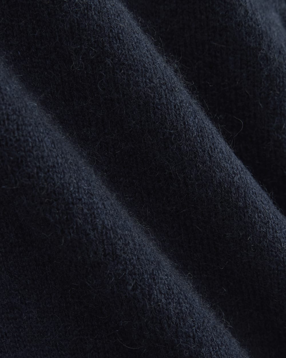 Cashmere Cropped Cardigan in Navy — detail view