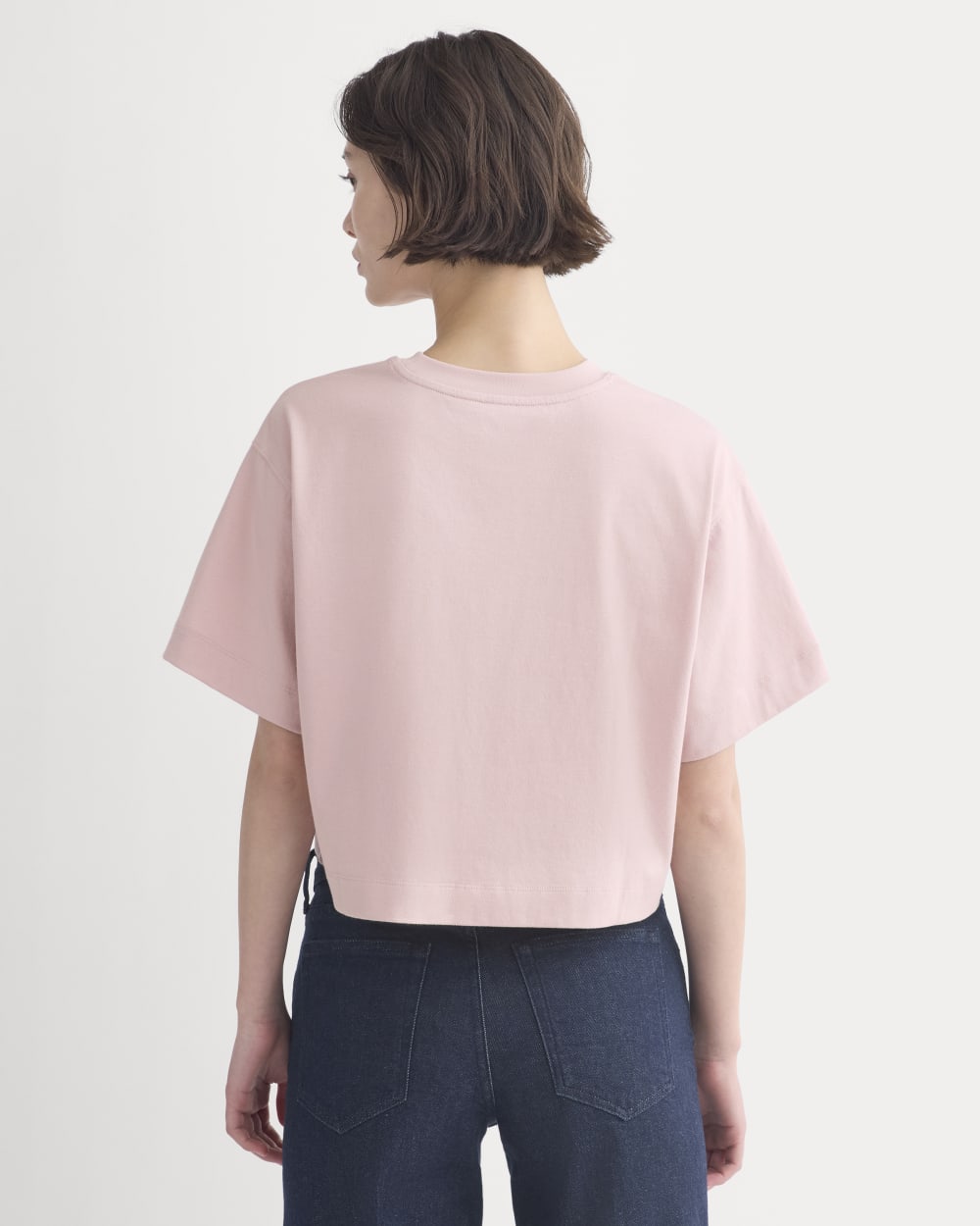 Forever Jersey Cropped Tee in Burnished Lilac — detail view