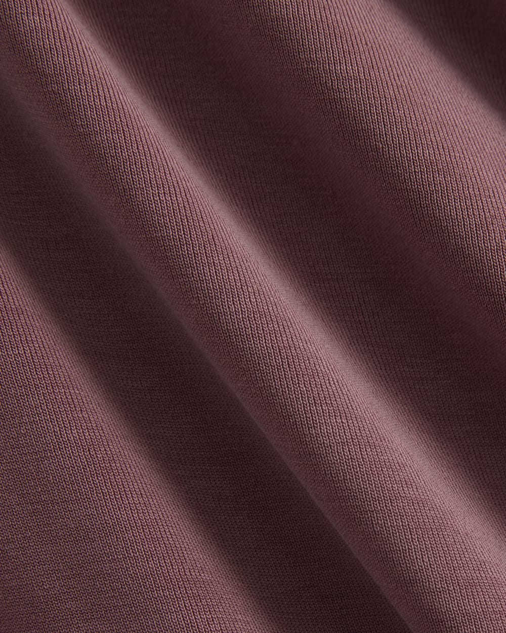 Cowlneck Halter Dress in Butterknit in Washed Henna — detail view